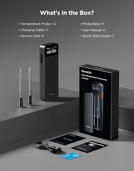 GoveeLife Smart Wireless Meat Thermometer 2 Probes