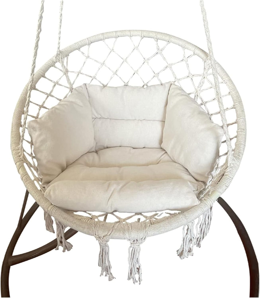 Hammock Chair Cushion, Hanging Basket Egg Chair Cushion Round Seat Thick Nest...