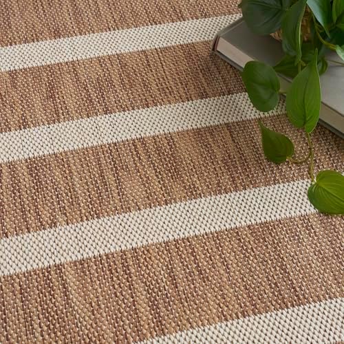 Nourison Home Positano Jute Ivory 6' x 9' Area Rug - Easy Clean, Non ...