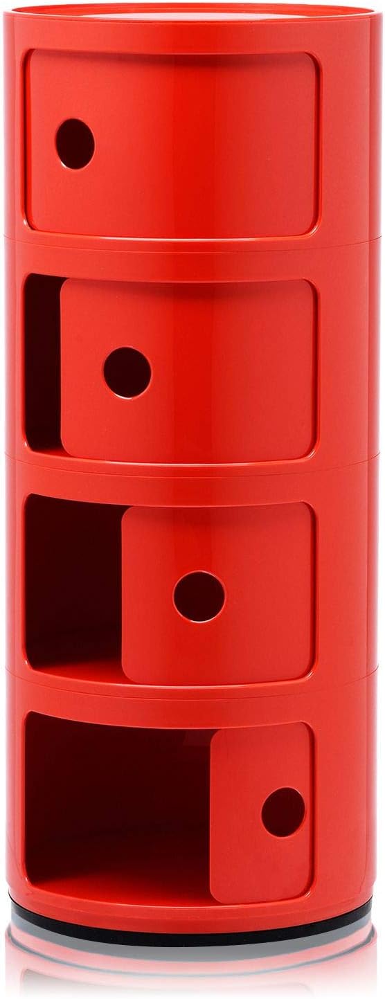 Kartell 0 Componibili, Red, 32x32x77 cm