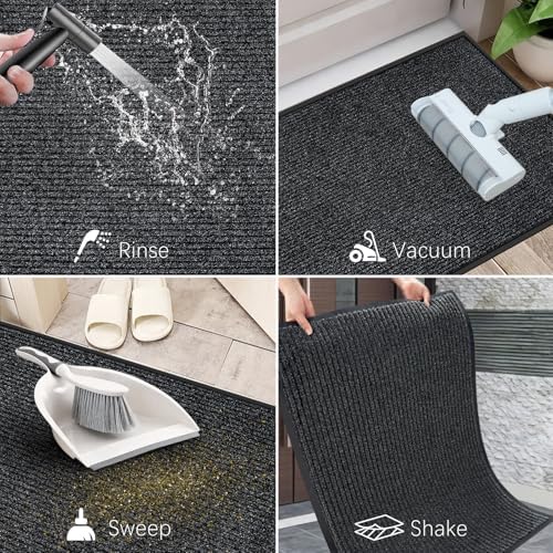 Azadx 3'x4' Front Door Mat Heavy Duty Indoor Outdoor Door Mat Non-Slip