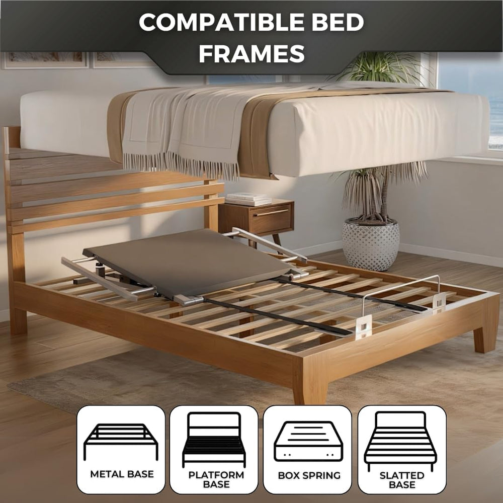 Boyd Sleep Twin Adjustable Bed Kit โ Motorized Head Incline Base with Wireles...