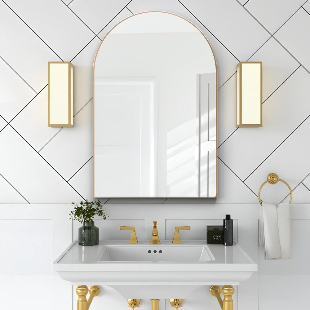 Wall Mounted Mirror, Arched Wall Mirror for Bathroom, 20"x30" Arch ...