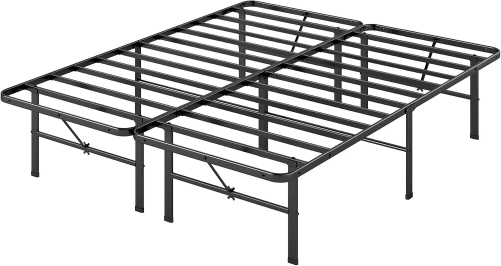 Zinus 14 Inch Rumi Metal Bed Frame, No Box Spring Needed, Black, Full