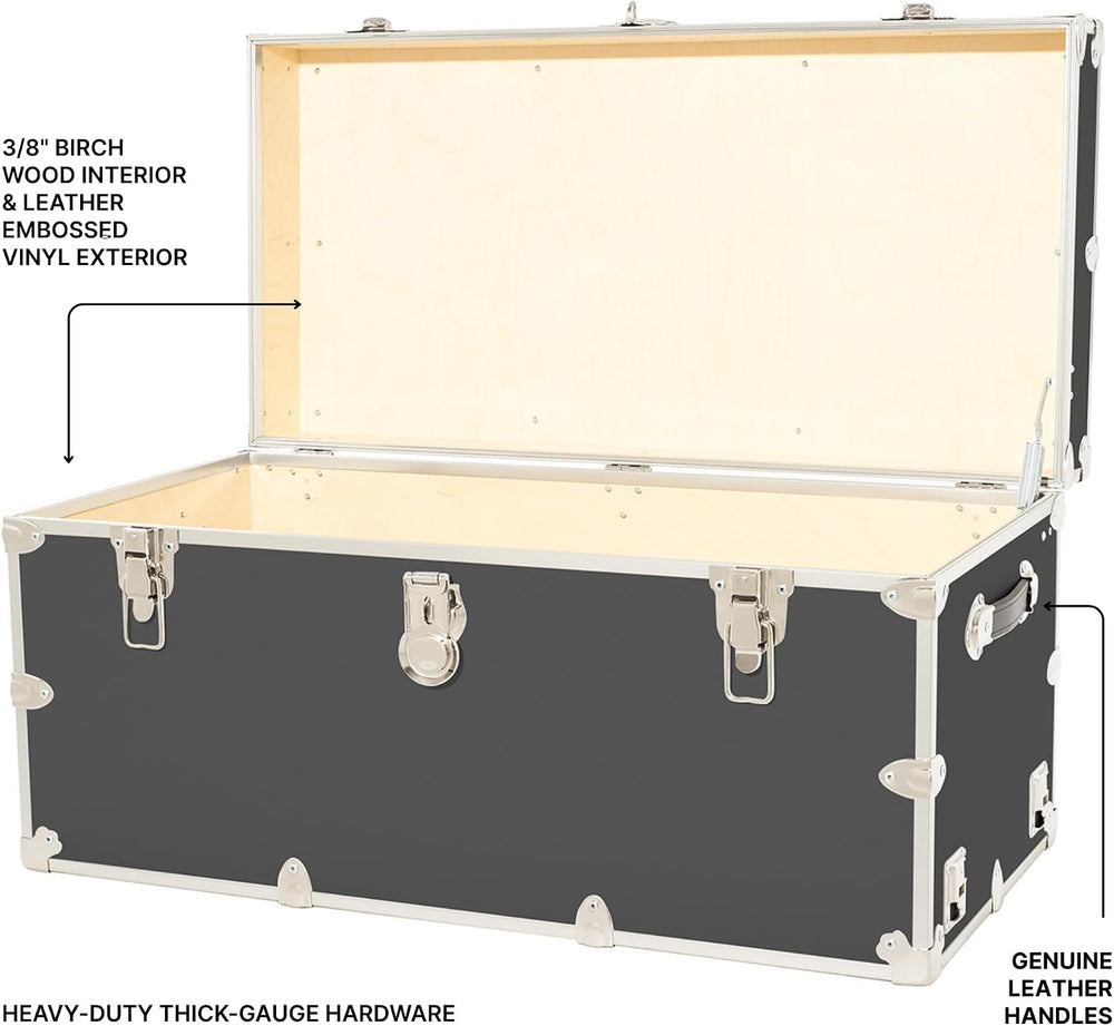 Rhino Trunk & Case Classic XXL Home Storage & College Trunk With Whee...