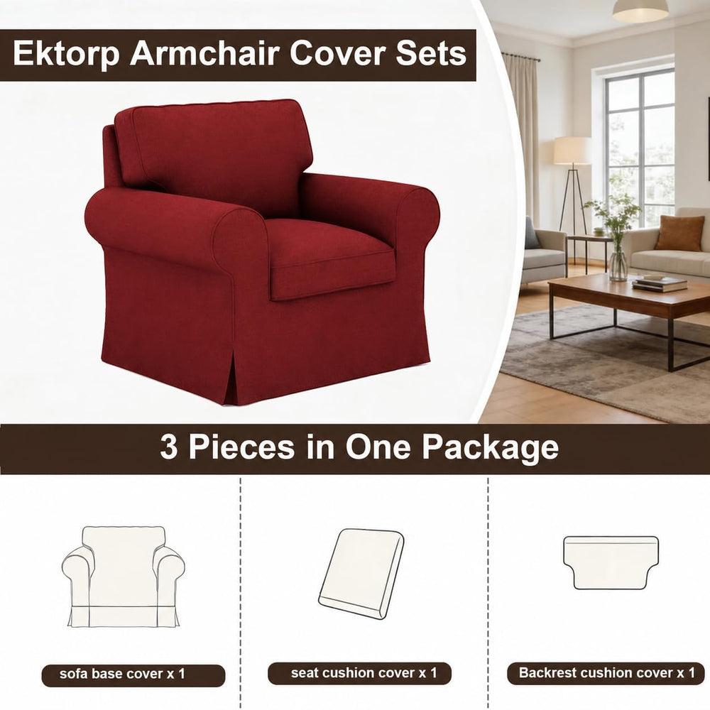 Ektorp Armchair Cover for The IKEA Ektorp Chair Slipcover Replacement,Couch C...