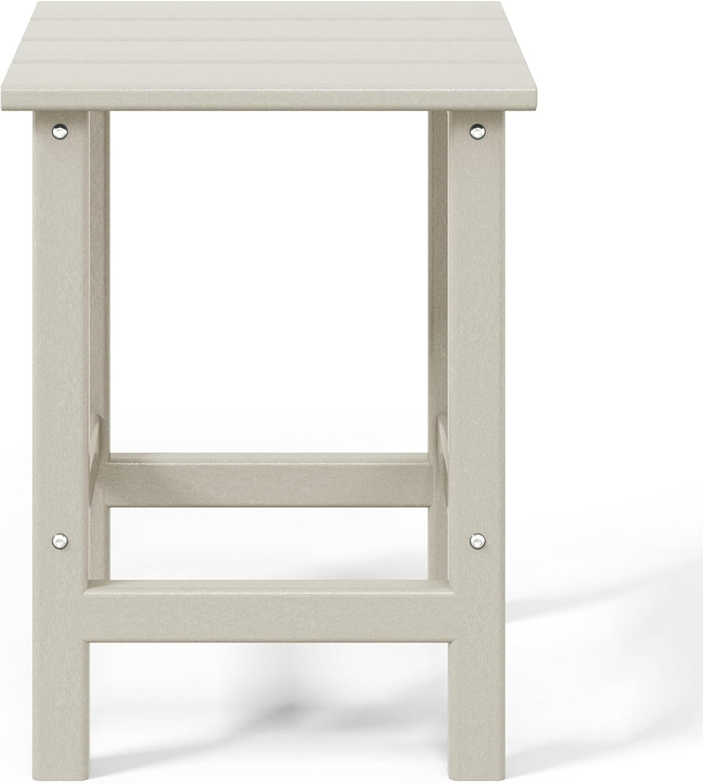 WestinTrends Malibu 14" Square Outdoor Side Table for Adirondack Chair