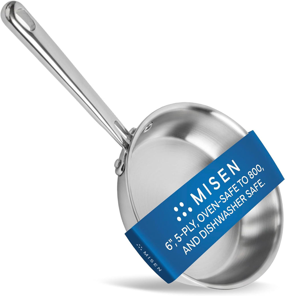 Misen 5-Ply Stainless Steel 6" Frying Pan