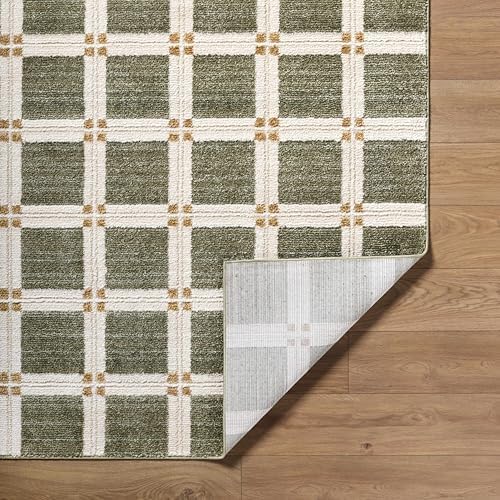 Hauteloom Talos Living Room, Bedroom Area Rug - Contemporary Geometric Square...