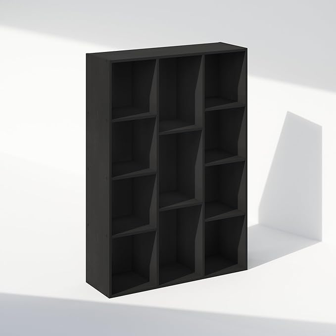 Furinno Reed Closet Organizers and Storage, 11-Cube Closet Organizer, Open