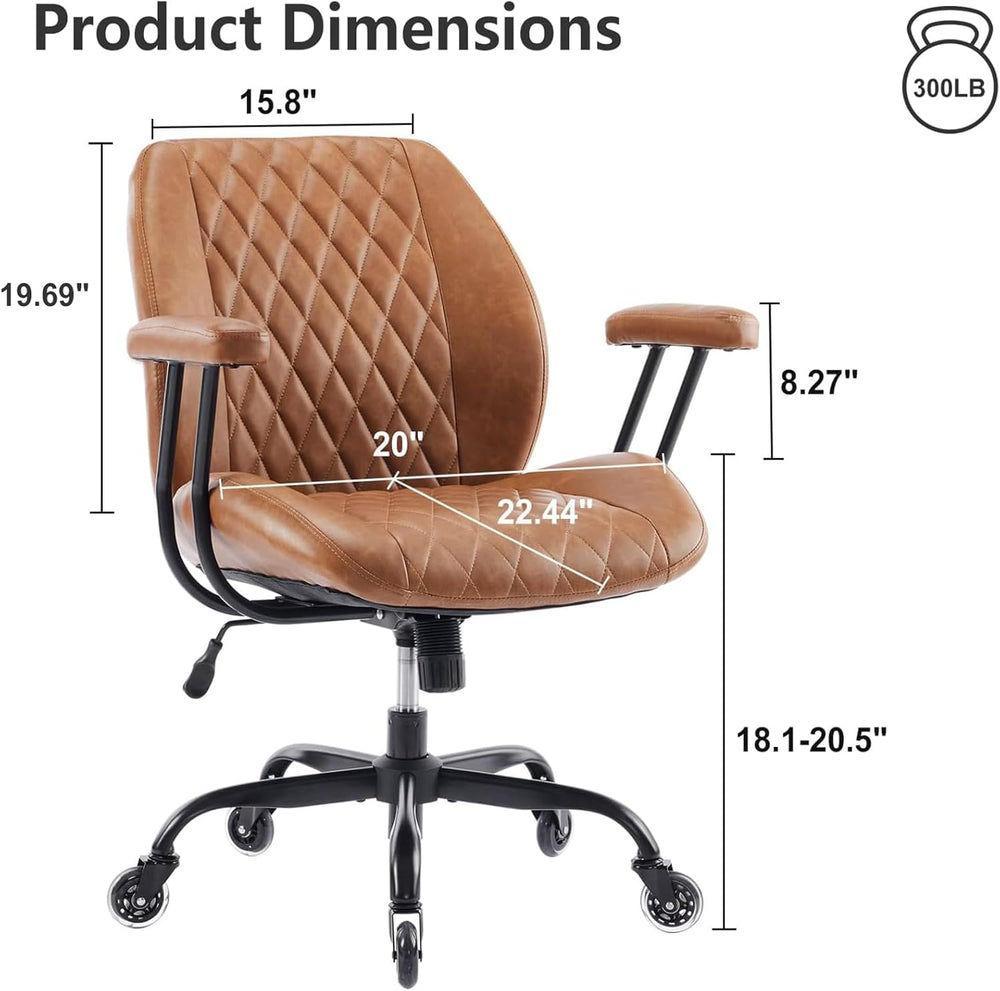 YFO Home Office Desk Chair Office Rubber Casters Ergonomic Computer Chair wit...