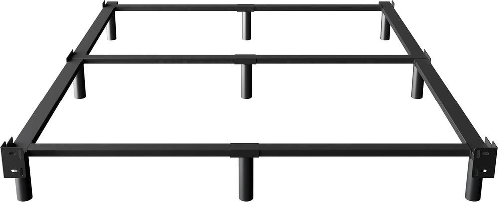EMODA 7 Inch Full Size Bed Frame for Box Spring and Mattress, Black
