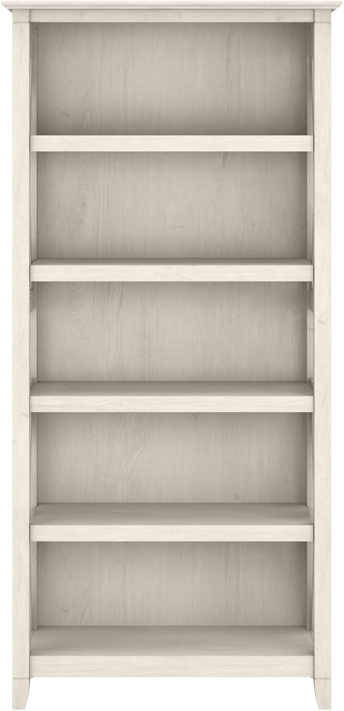 Bush Furniture Tall 5 Shelf Bookcase for Living Room or Home Office, Large Bo...