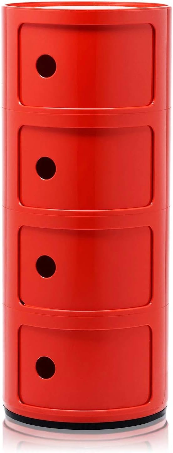 Kartell 0 Componibili, Red, 32x32x77 cm