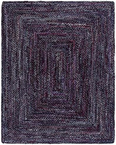 SAFAVIEH Braided Area Rug 8x10, Large Purple & Blue BRD210V