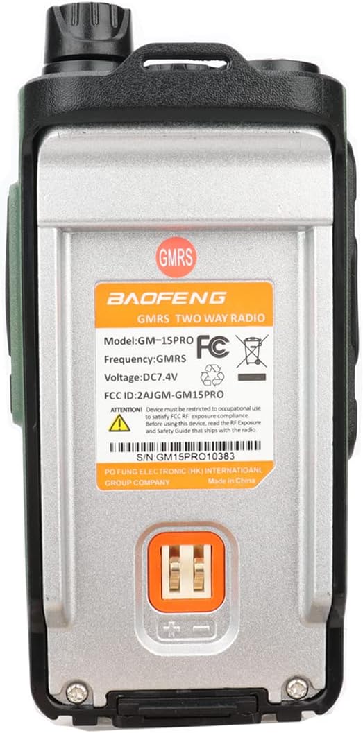 BAOFENG GMRS Handheld Radio GM-15 Pro 8W Rechargeable Long Range Walkie Talki...