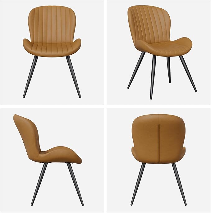Dining Chairs Set of 2 Modern Fabric Dining Room Chairs Upholstered Dining Ch...