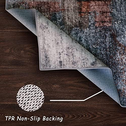 vivorug Washable Rug, Ultra Soft Area Rug 8x10, Non Slip Abstract Rug Carpet,...