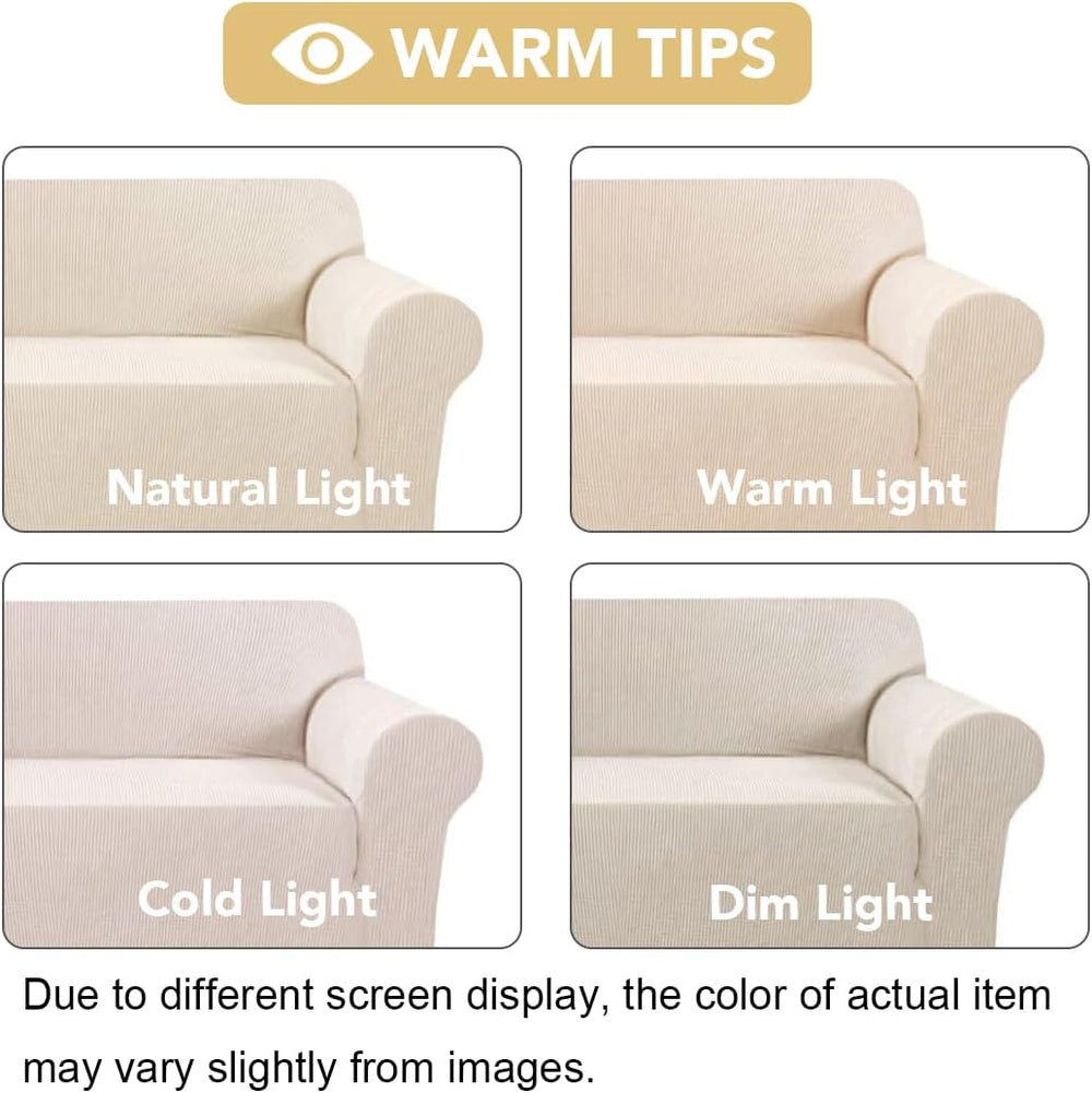 H.VERSAILTEX Stretch Sofa Covers for 3 Cushion Couch Covers Sofa Slipcovers f...