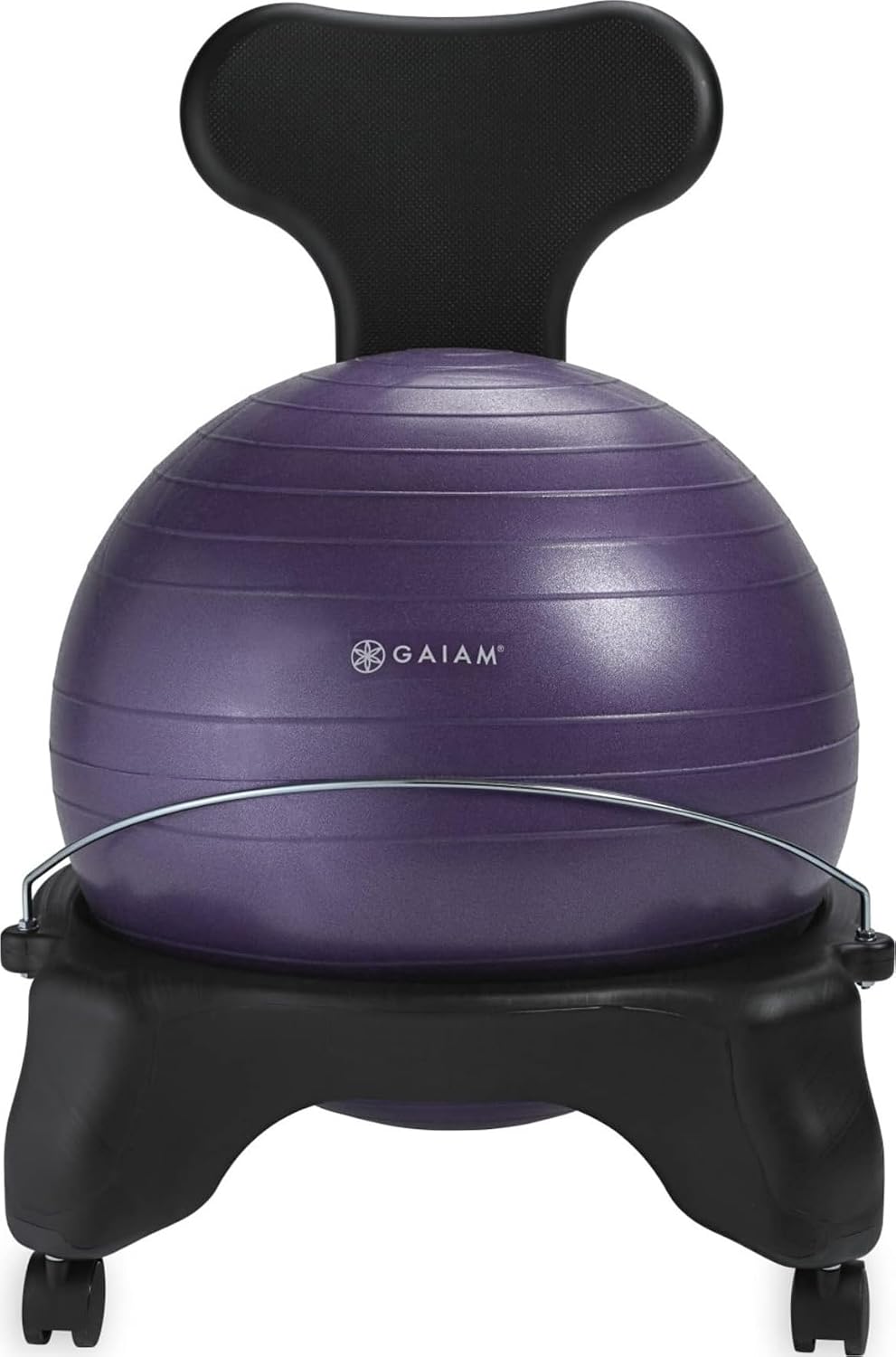 Gaiam Classic Balance Ball Chair – Ergonomic Stability Chair for Desk & O...