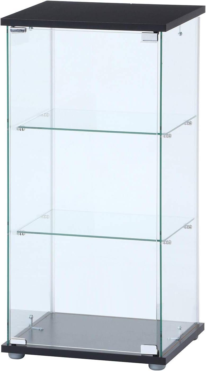 不二貿易(Fujiboeki) 3 Tiers Glass Collection Case, 高さ86cm, Clear