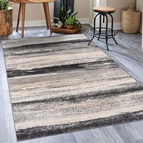 LUXE WEAVERS Modern Abstract Area Rug Gray 6x9