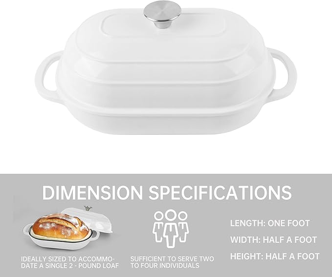 Premium Enameled Cast Iron Dutch Oven