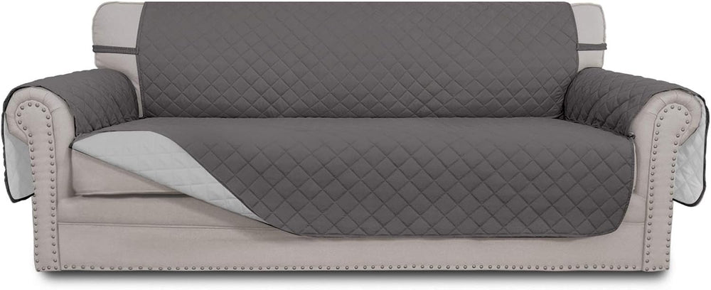Easy-Going Reversible Couch Cover, 3 Cushion Sofa, X-Large, Gray/Light Gray