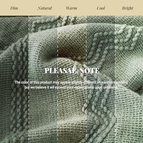 BATTILO HOME Sage Green Throw Blanket for Couch, 50"x60"