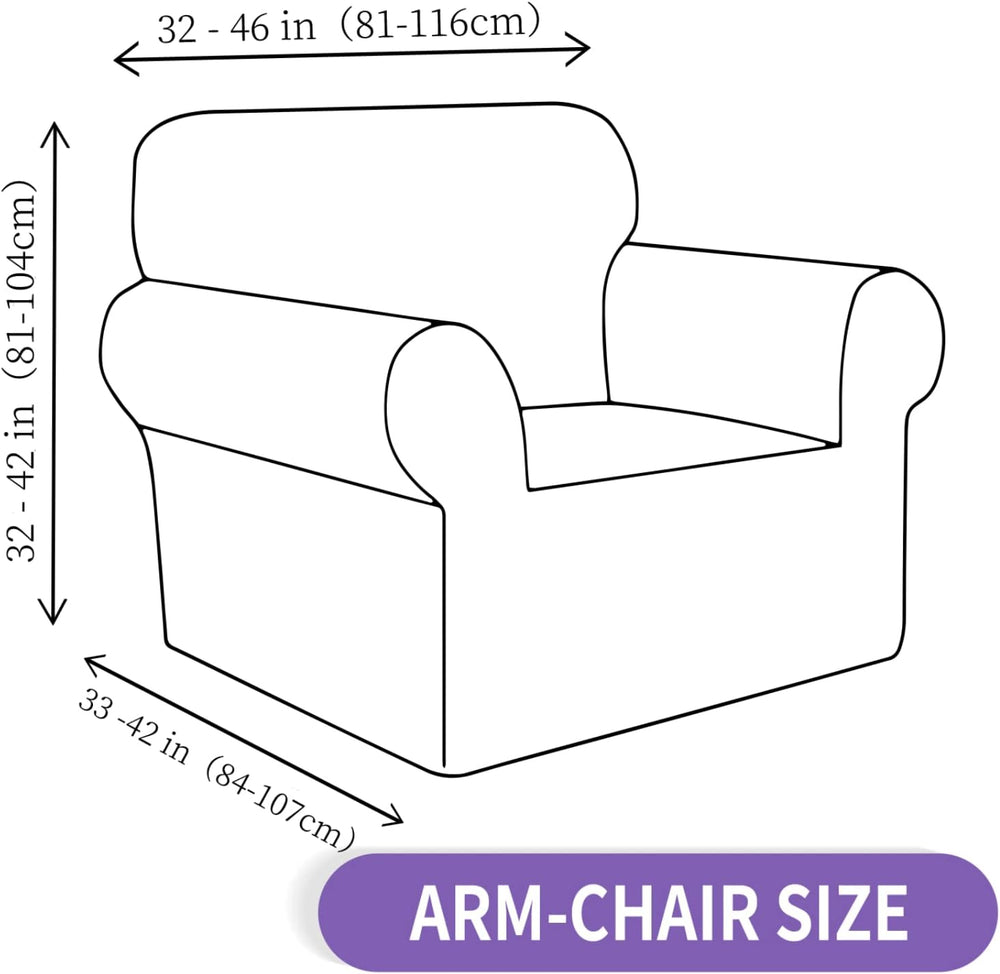 ZNSAYOTX Chair Slipcovers with Arms for Living Room High Stretchy Spandex Pet...