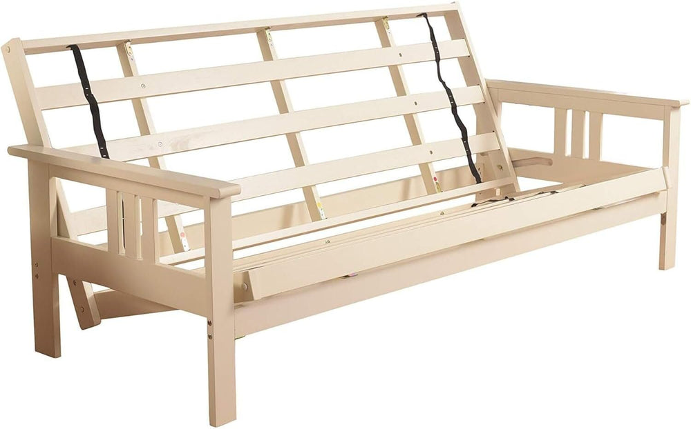 HomeStock Asian Allure Fusion Futon Wood Frame Classic Style with Mission Sty...