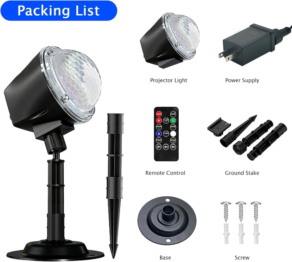 Christmas Ocean Wave Projector Light Outdoor,Halloween Water Effect Lamp