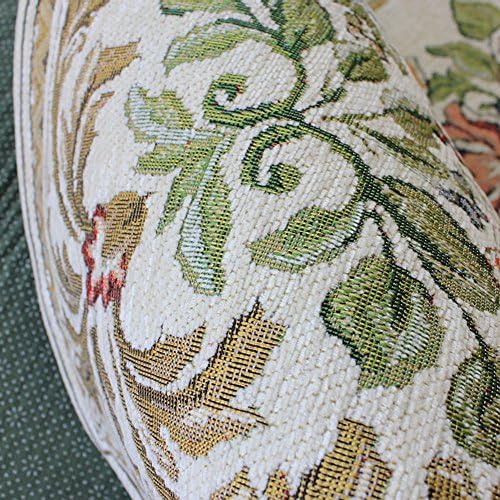 UKELER Luxury Soft Rustic Floral Round Area Rugs for Dinning Room Living Room...