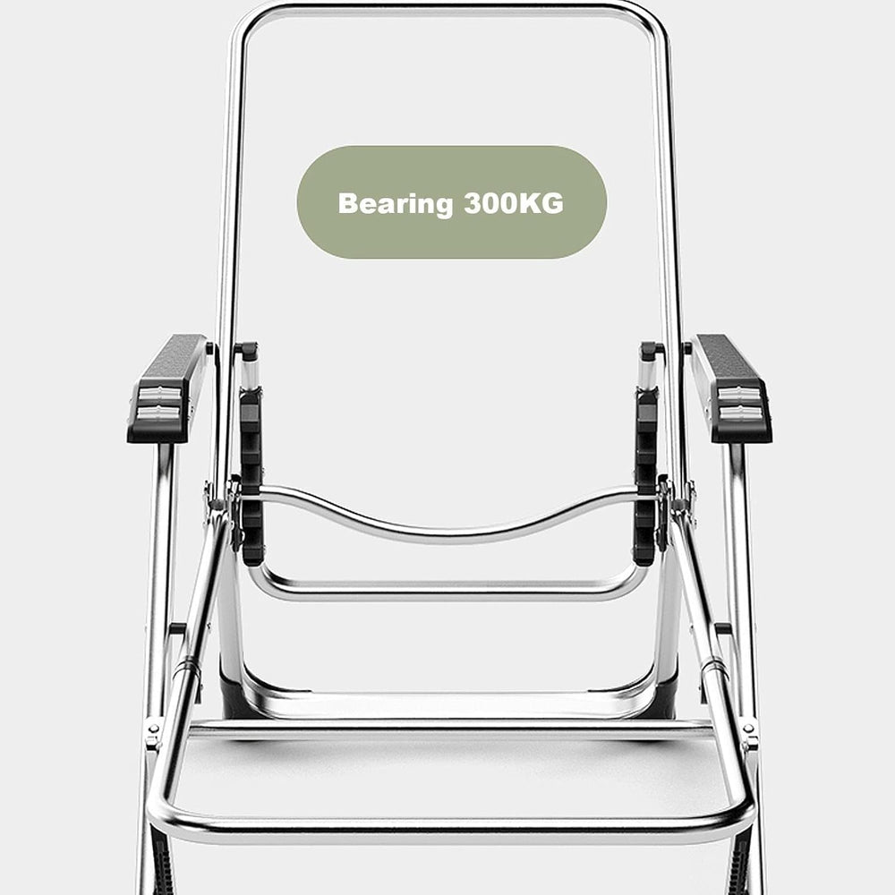 Lawn Recliner Folding Portable Chaise Lounge, Gravity Chair with Detachable L...