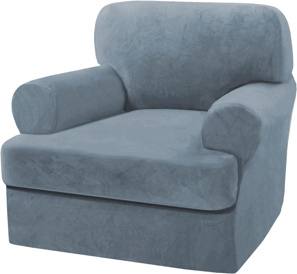 H.VERSAILTEX Sofa Cover 2 Piece T Cushion Armchair Slipcovers Thick Velvet Co...