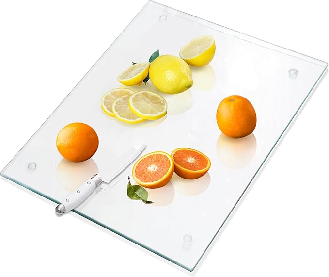 VASUHOME Large Tempered Glass Cutting Board