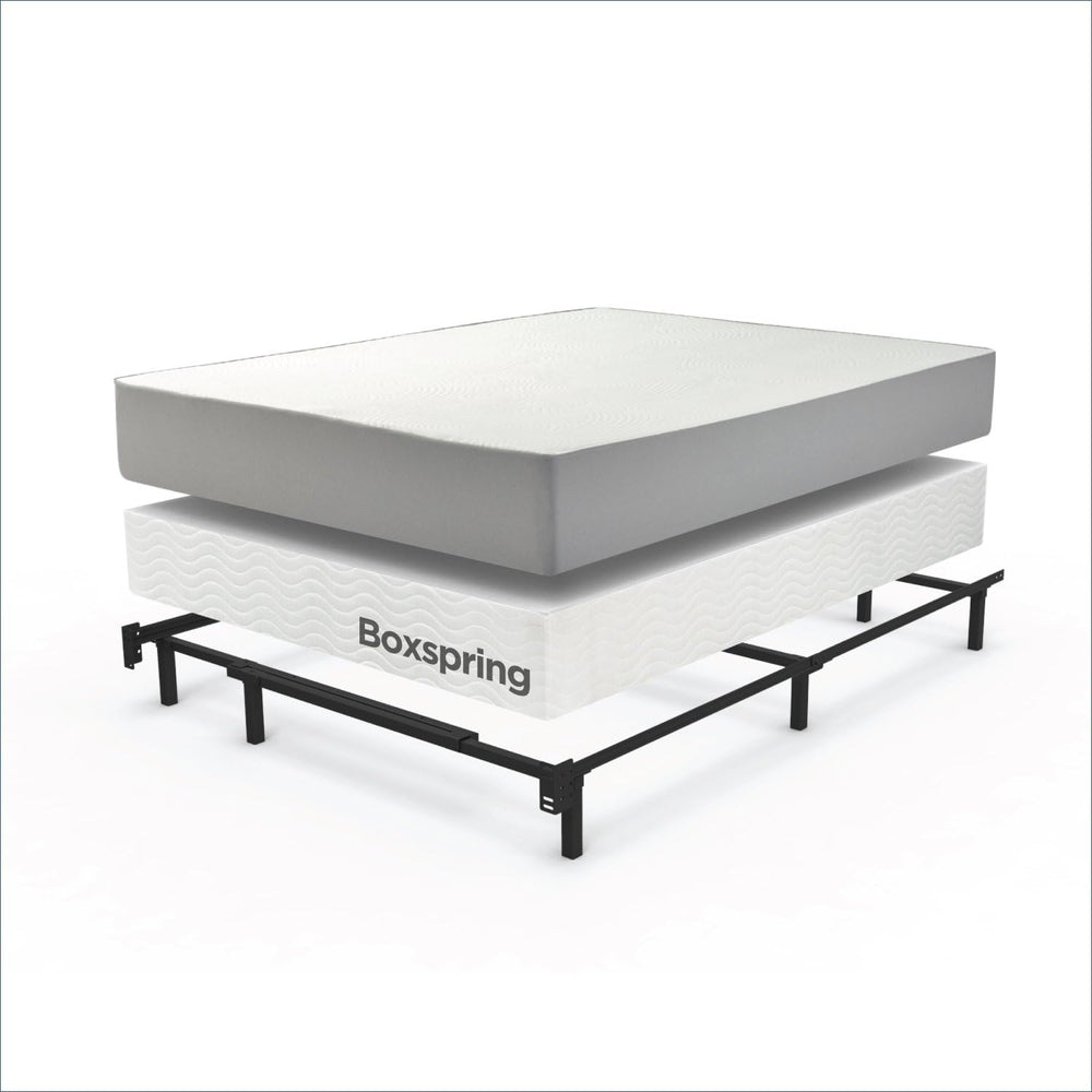 ZINUS Compack Metal Adjustable Bed Frame / 7 Inch Support Bed Frame for Box S...