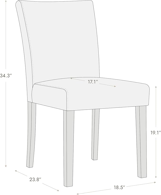 Watson & Whitely Upholstered Kitchen & Dining Room Chairs with Low Ba...