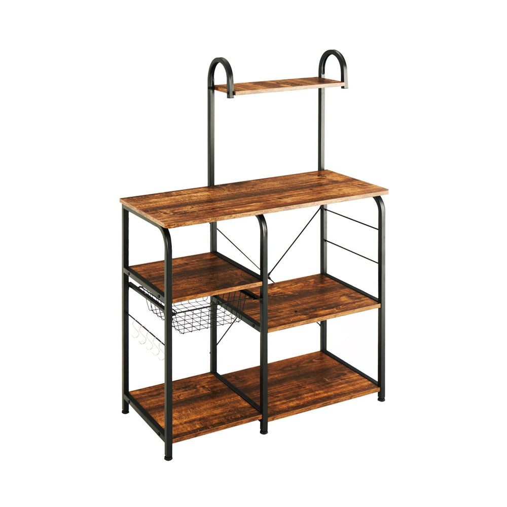 Excited Work Kitchen Baker's Rack Utility Storage Shelf Microwave Oven St...