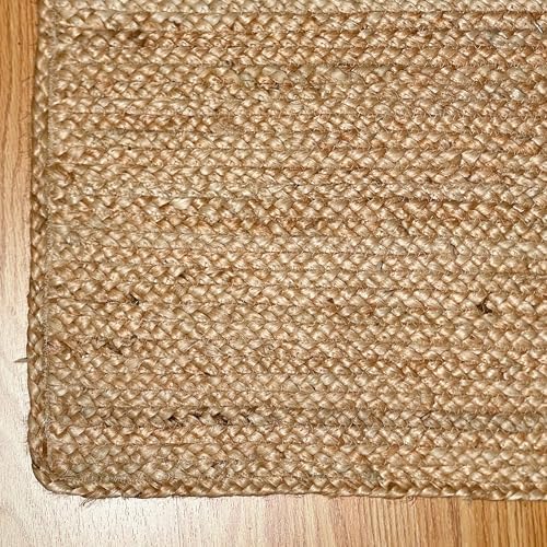 Chardin home Hand Woven Natural Jute Braided Area Rug – 6x9 Feet Rectangle | ...