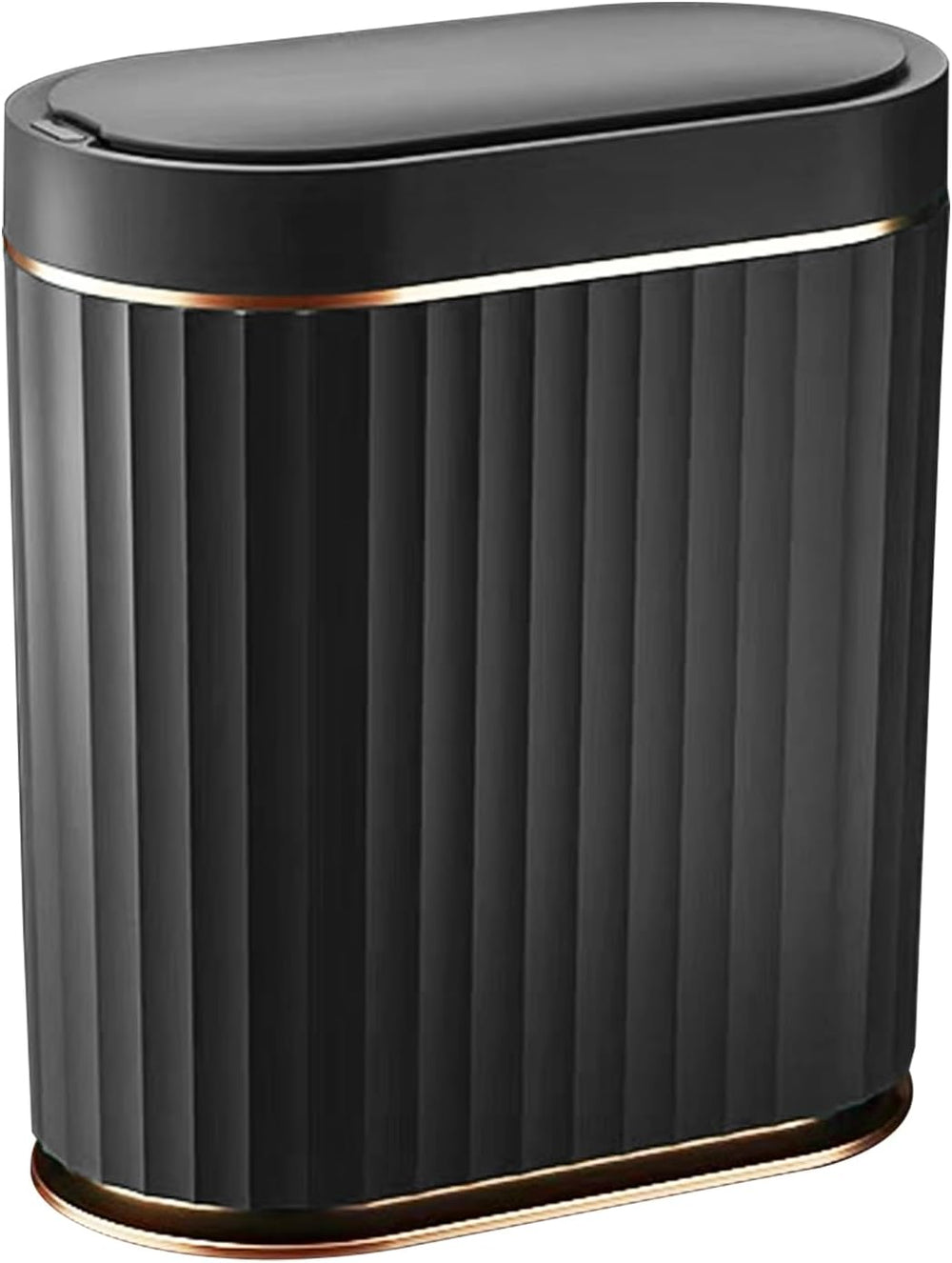 ELPHECO Black Bathroom Trash Can