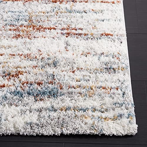 SAFAVIEH Berber Shag Collection Area Rug - 6'7" x 8'7", Blu...