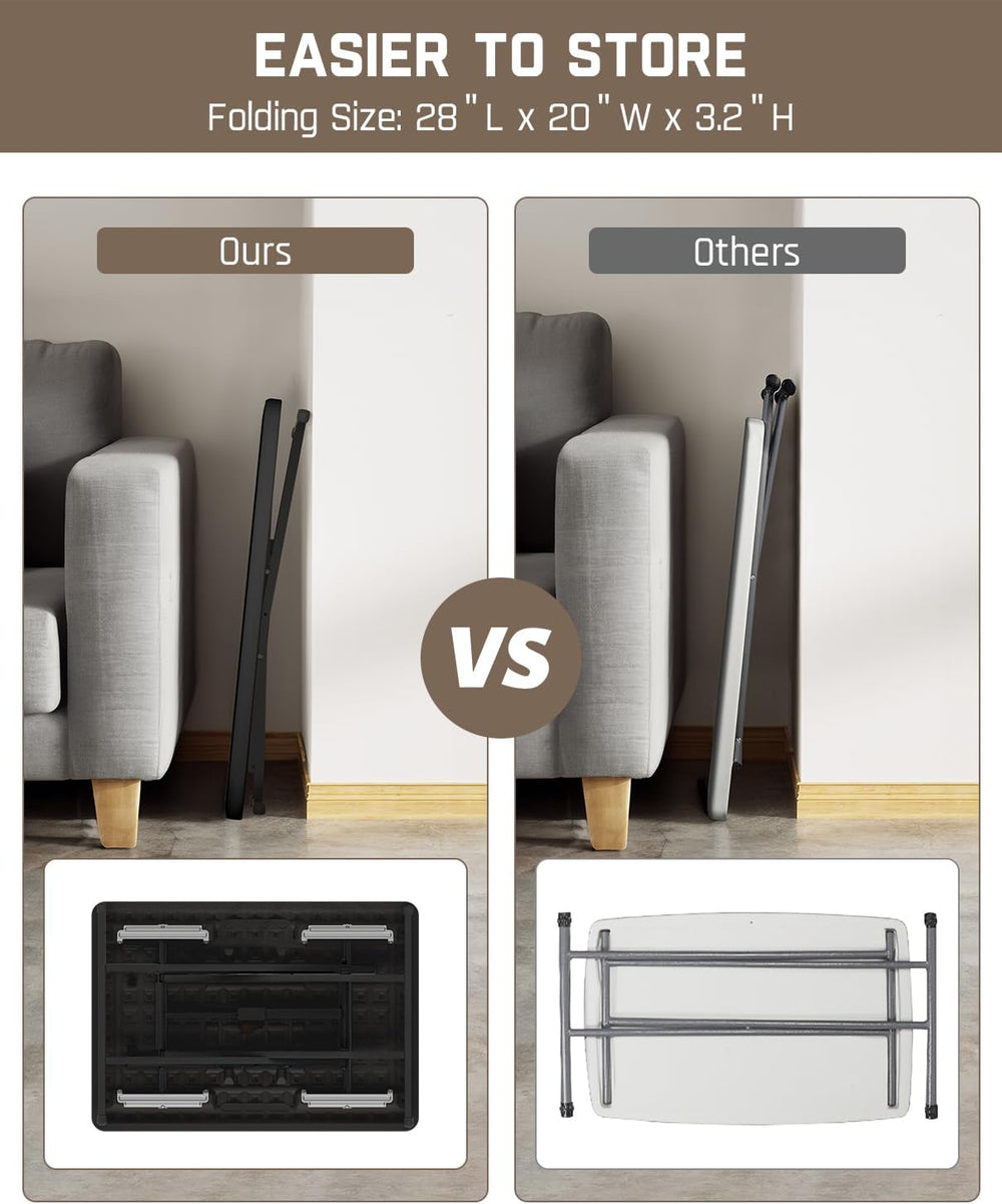 FanttikOutdoor Folding Table 2-Second One-Hand Height Adjustment, 3 Settings,...