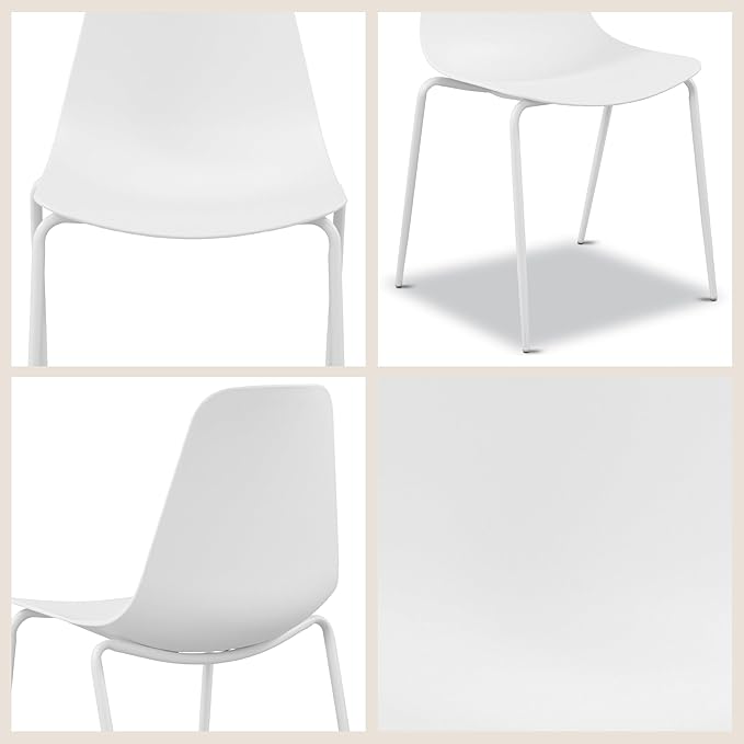 Poly & BARK Isla Bar Stools Set of 3 – Counter Height Bar Stool for Kitch...