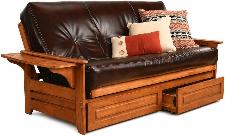 Kodiak Furniture Phoenix Frame-Barbados Finish-Oregon Trail Java Mattress-Sto...