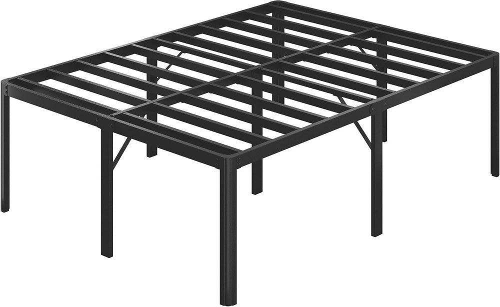 Lutown-Teen 25 Inch High Full Size Bed Frame with Rounded Corner Legs, Sturdy...