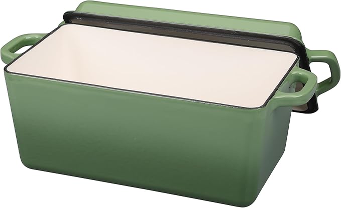 EDGING CASTING Enameled Cast Iron Dutch Oven, Oblong Bread Oven