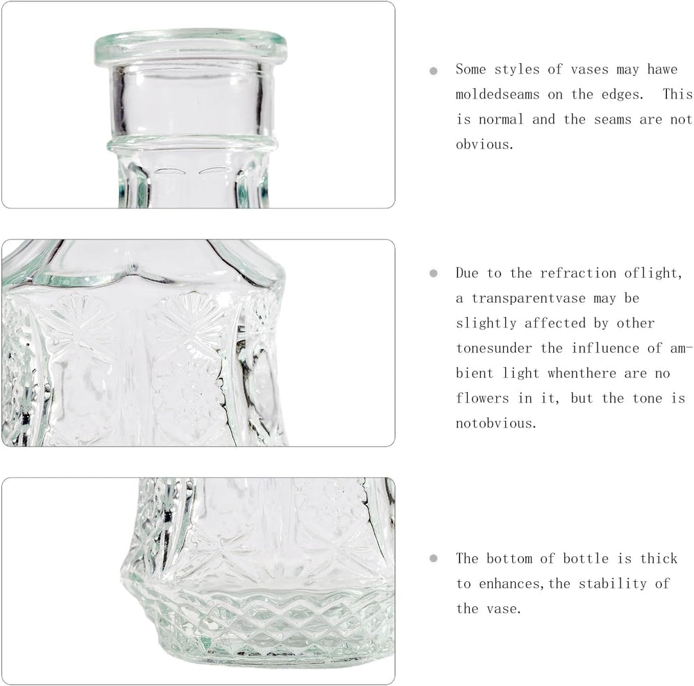 40 Pcs Bud Vase Set, Vases for Centerpieces, Cute Glass Bud Vases in Bulk, Sm...