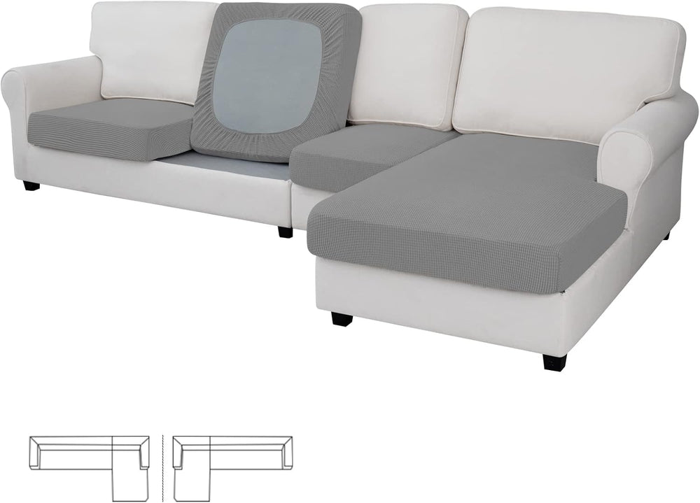 Easy-Going Stretch 4 Pieces Couch Cushion Covers