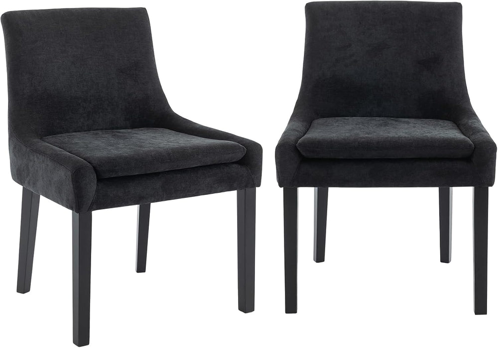 COLAMY Modern Dining Chairs Set of 2, Upholstered Corduroy Accent Side Leisur...